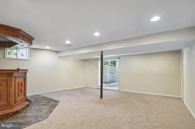 a view of an empty room