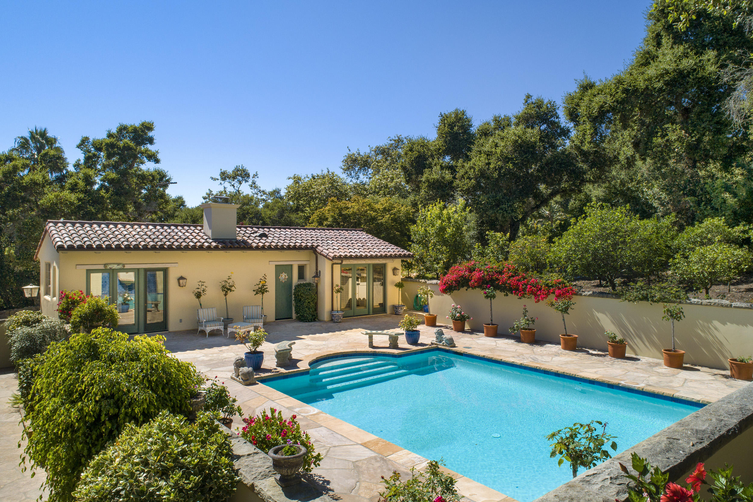 820 Riven Rock Road Montecito, CA 93108 - Photo 17 of 24 Pool & Guest House