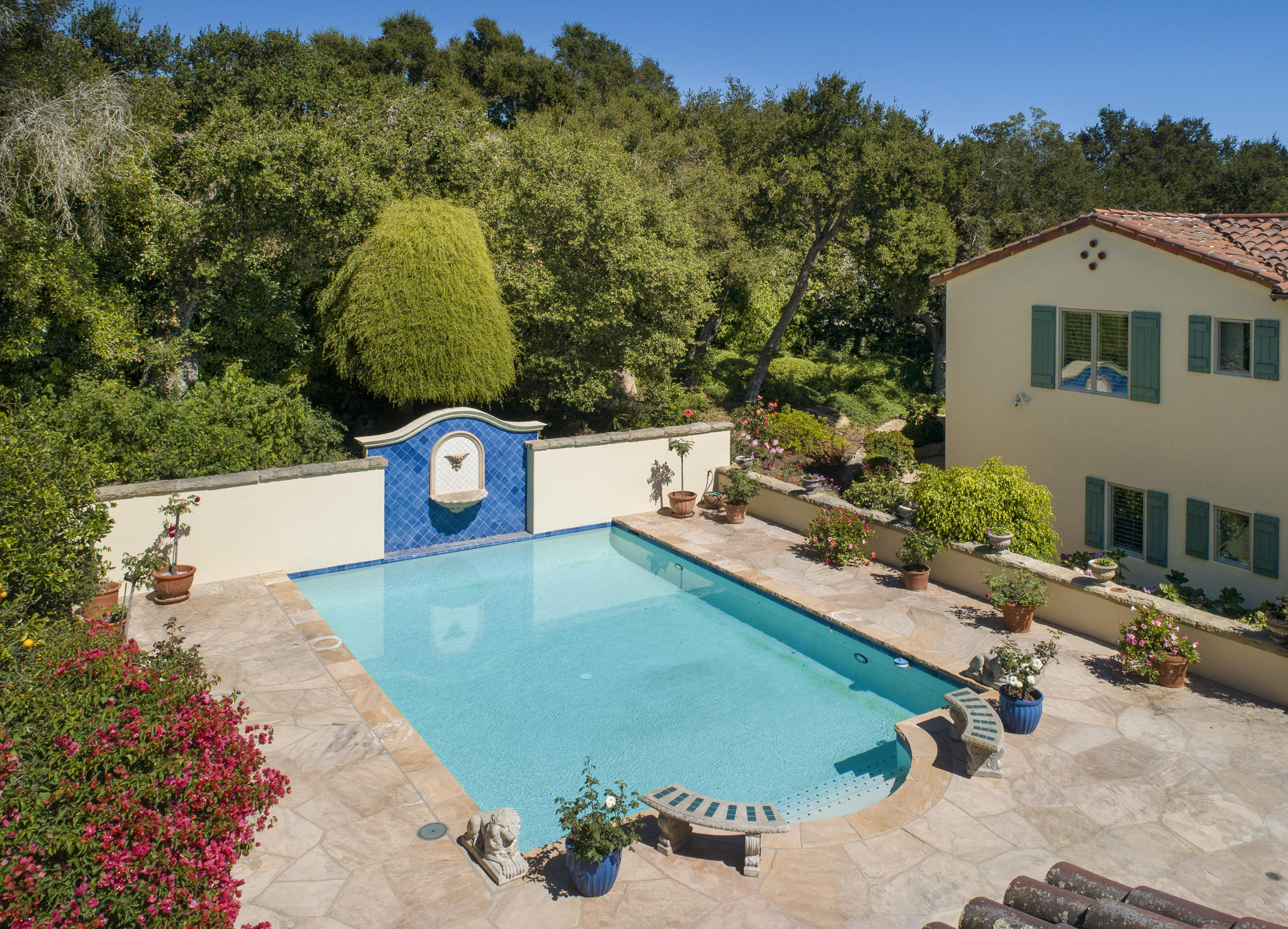 820 Riven Rock Road Montecito, CA 93108 - Photo 18 of 24 Pool Aerial