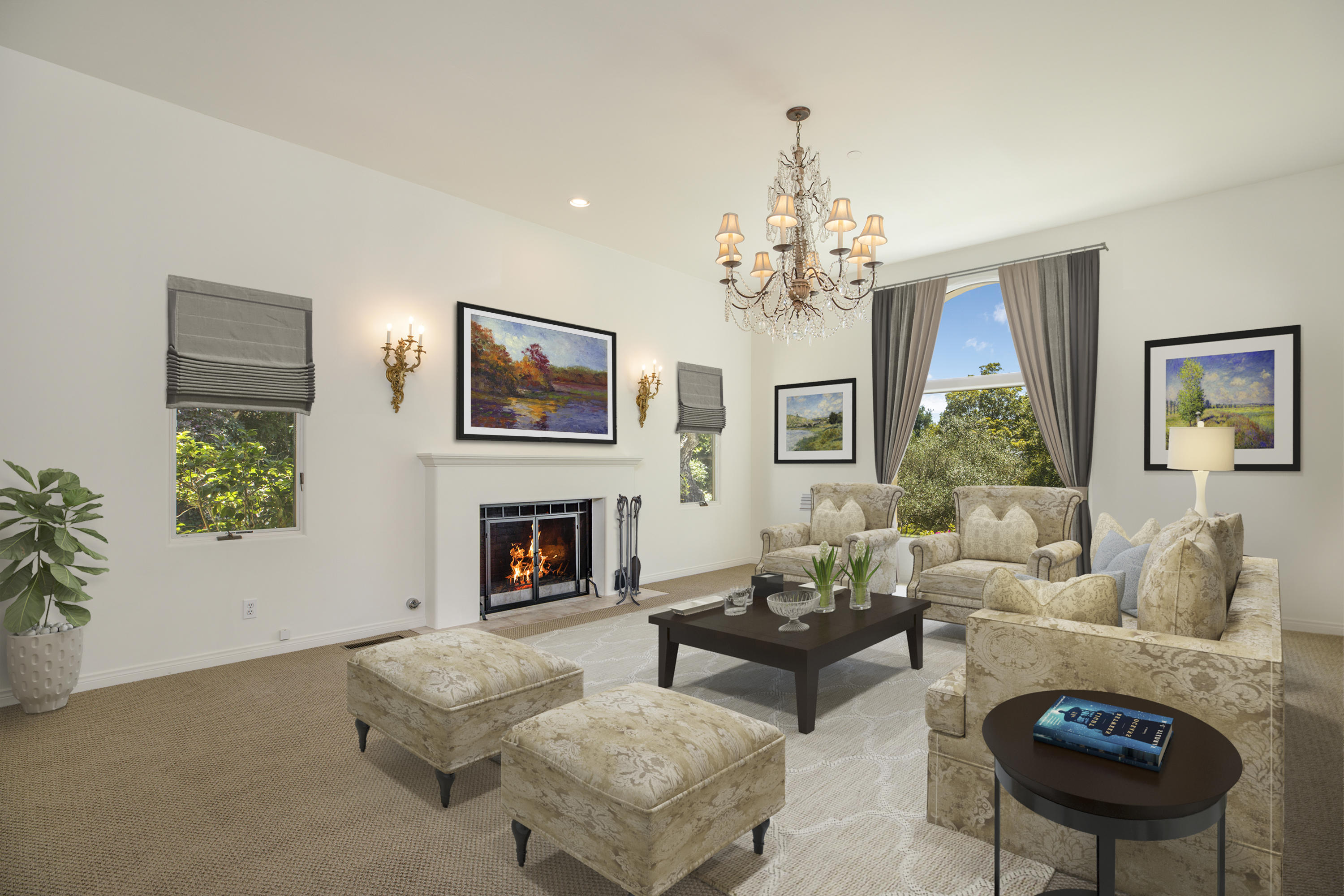 820 Riven Rock Road Montecito, CA 93108 - Photo 2 of 24 Living Room