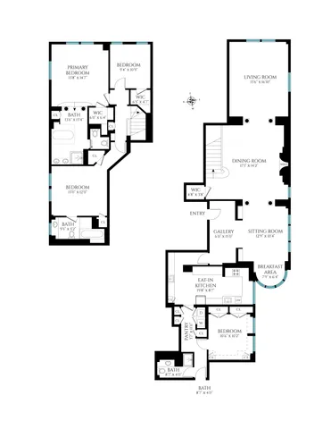 a front view of a building with outdoor seating