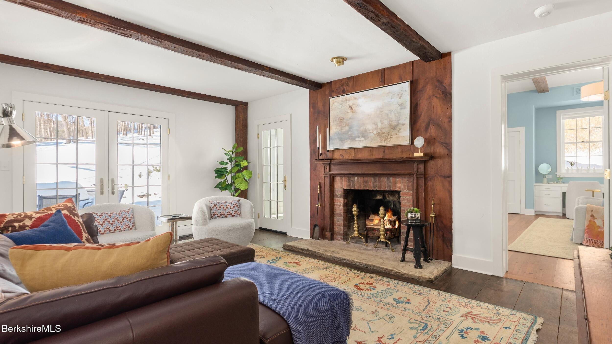 12 Alford Center Road Alford, MA 01266 - Photo 19 of 46 a living room with furniture and a fireplace