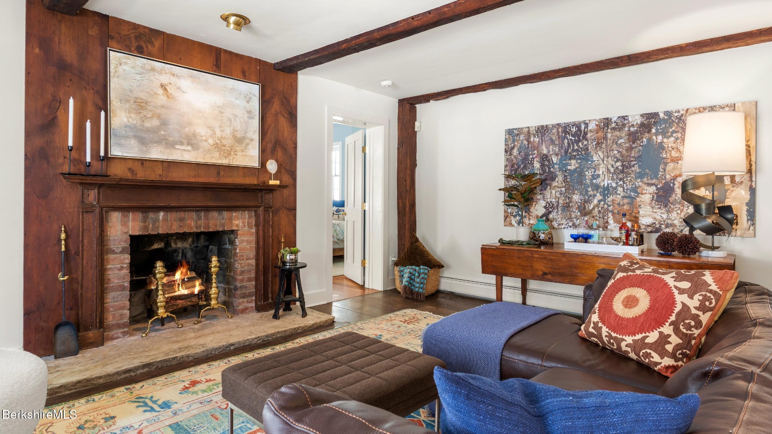 12 Alford Center Road Alford, MA 01266 - Photo 21 of 46 a living room with furniture and a fireplace
