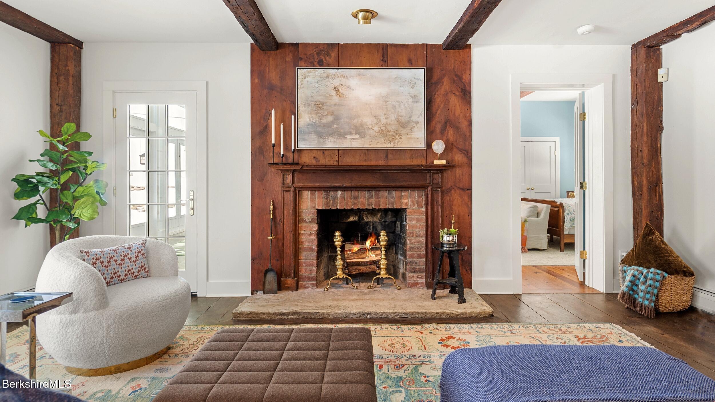 12 Alford Center Road Alford, MA 01266 - Photo 22 of 46 a living room with furniture and a fireplace