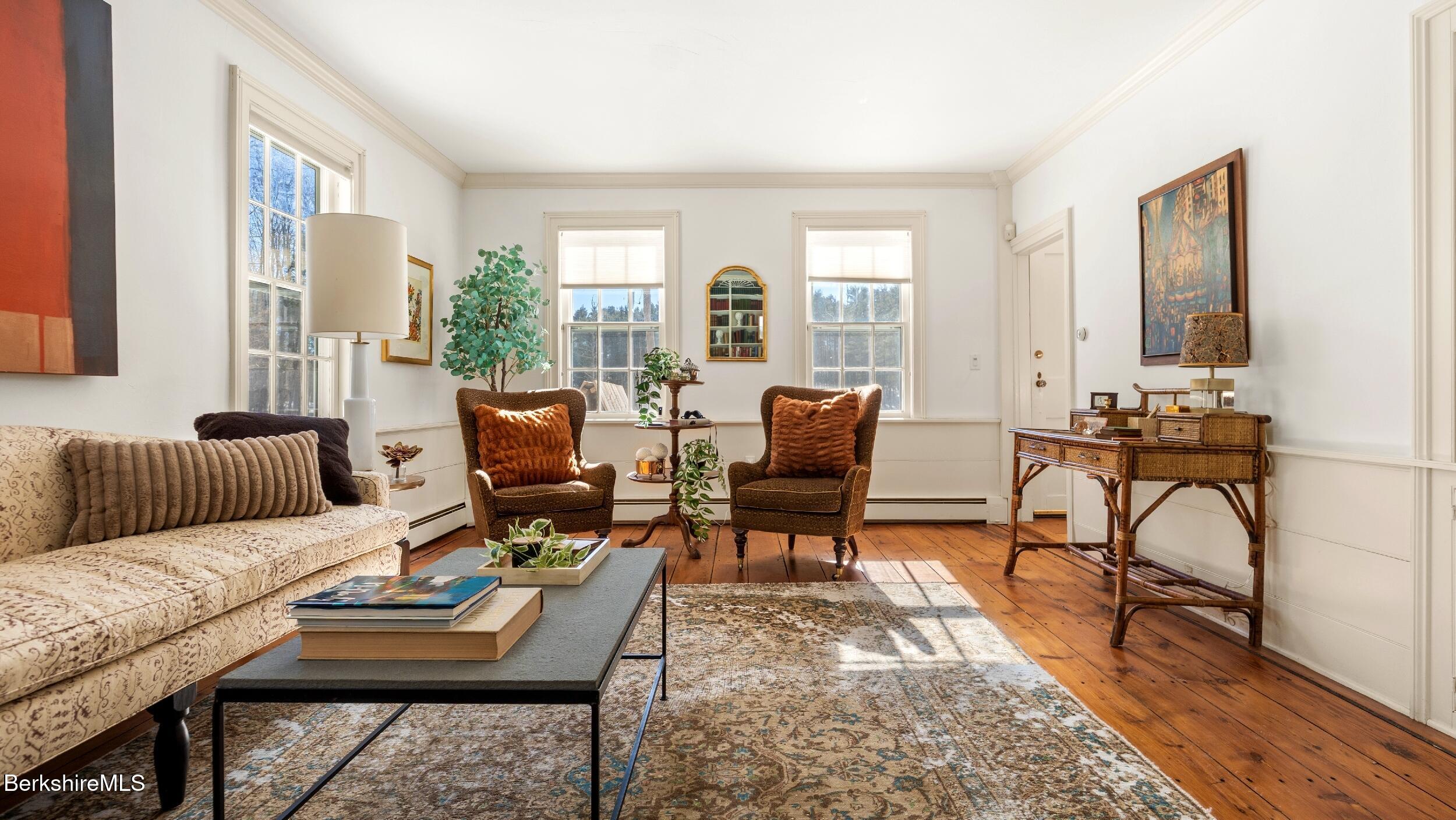 12 Alford Center Road Alford, MA 01266 - Photo 6 of 46 a living room with furniture and a fireplace