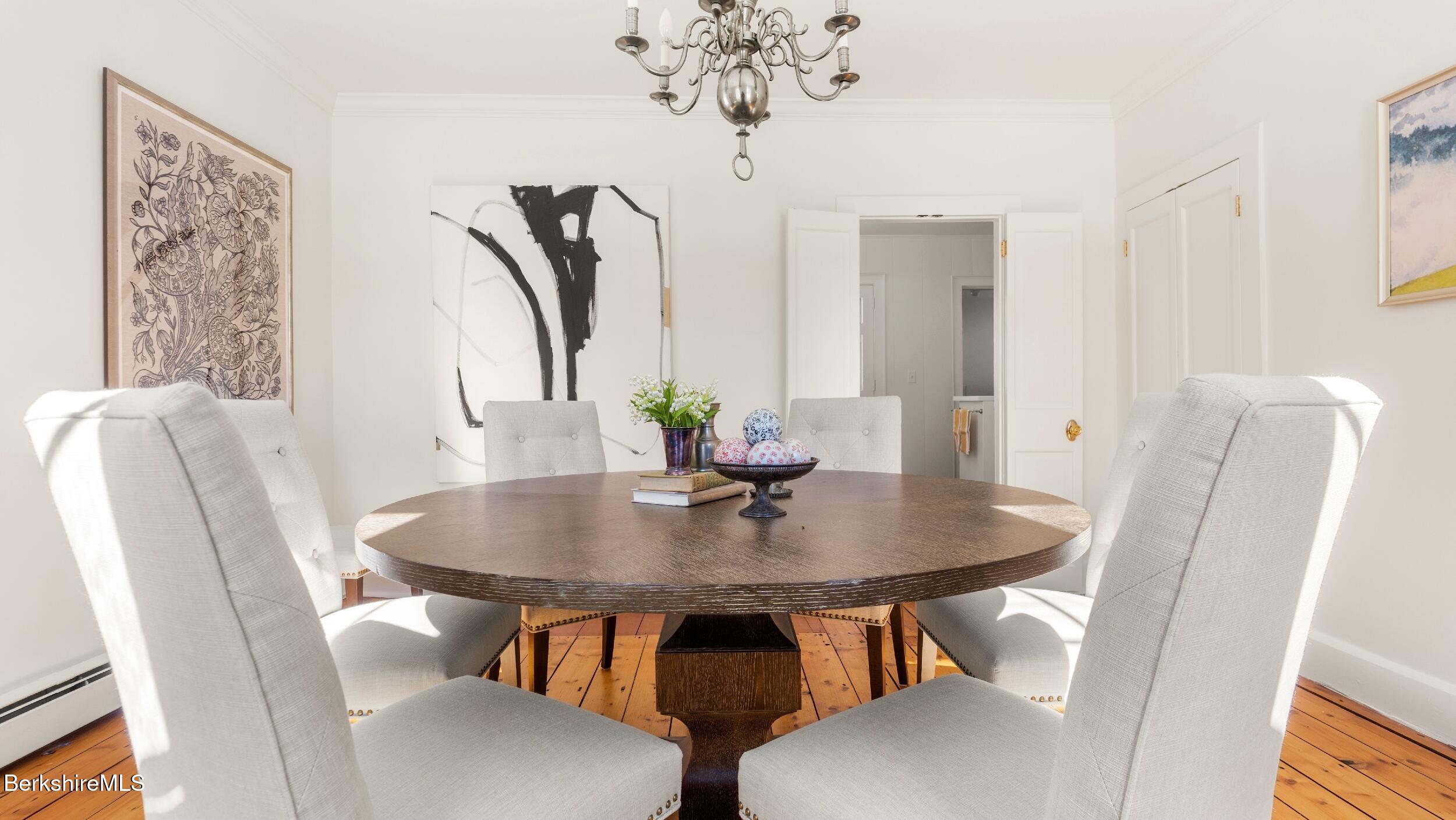 12 Alford Center Road Alford, MA 01266 - Photo 10 of 46 a view of a dining room with furniture and chandelier