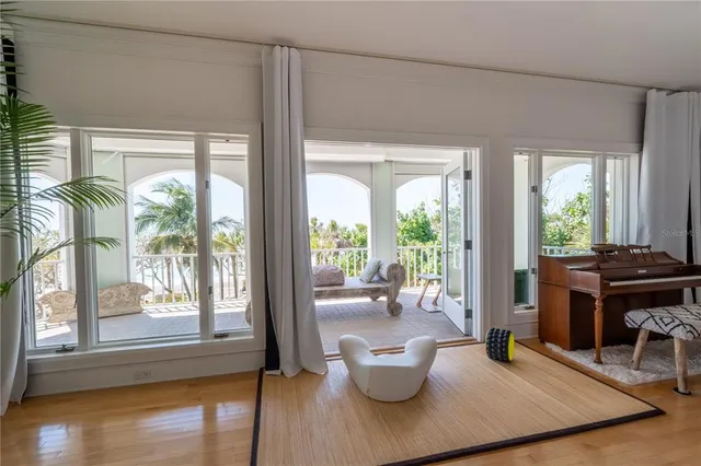 a living room with a couch and a table