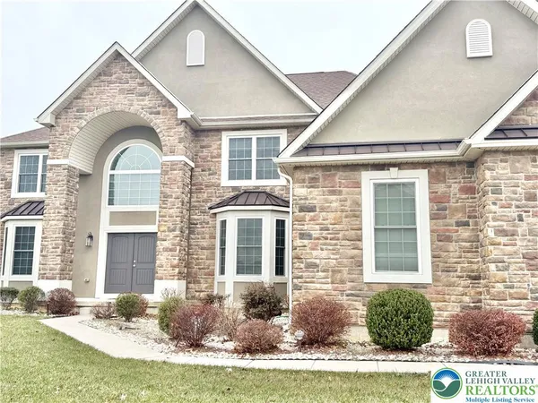 a front view of a house