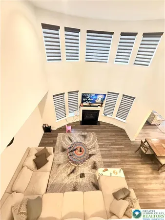 a view of a large building with many windows