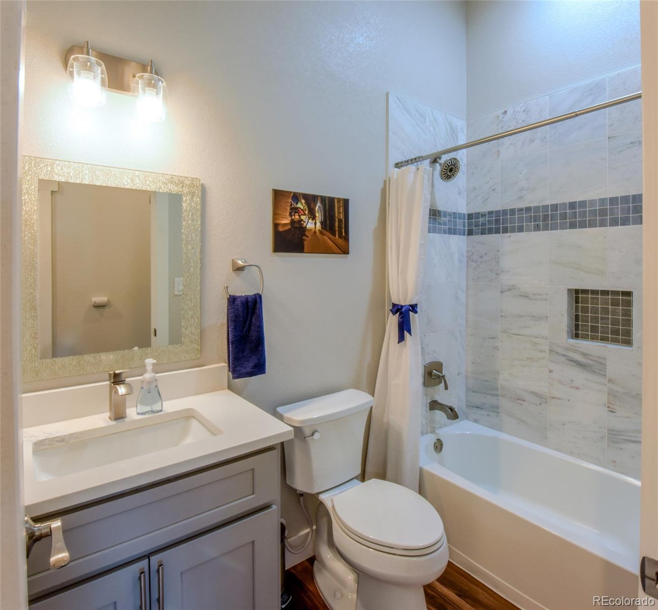 5389 West Roxbury Place Littleton, CO 80128 - Photo 14 of 31 a bathroom with a sink toilet and shower