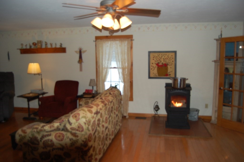 215 Crouch Road Warren, MA 01092 - Photo 10 of 33 a bedroom with bed and a lamp