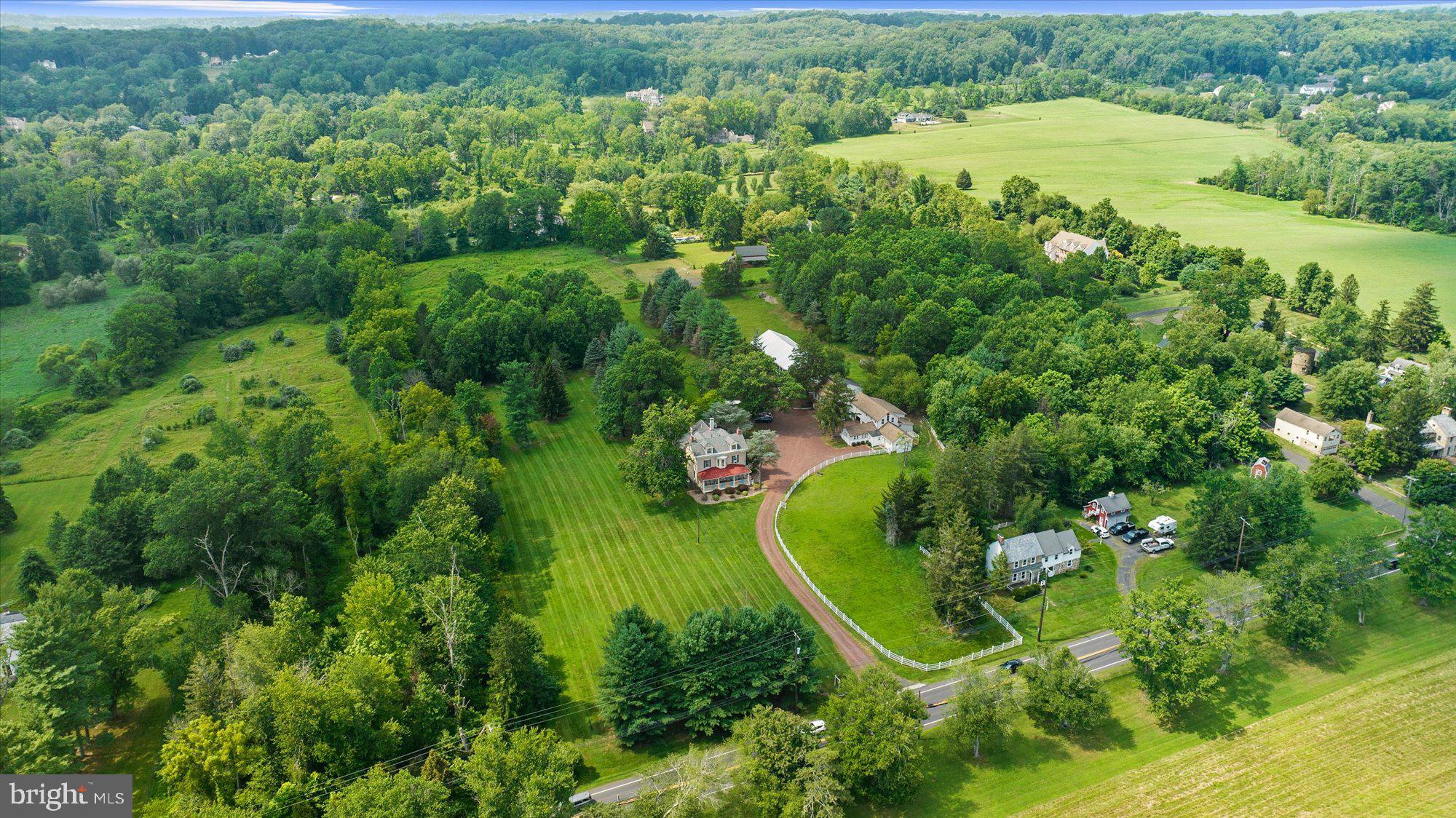 5358 York Road Doylestown, PA 18902 - Photo 6 of 61 an aerial view of residential houses with outdoor space and trees all around