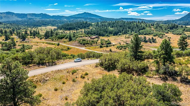 a view of a lake with a mountain