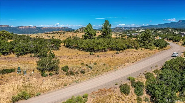 a view of a lake with a mountain