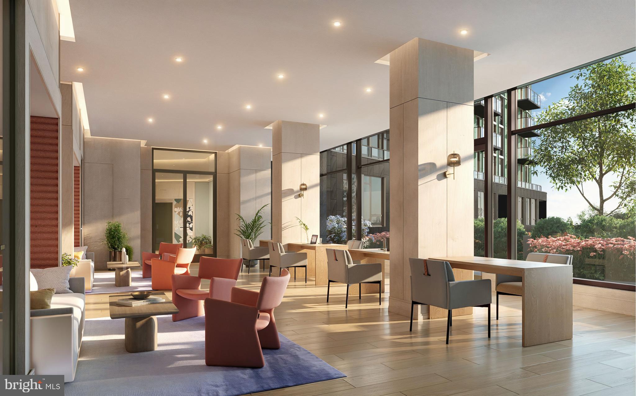 2650 Woodley Road Northwest, Unit PH1002/VARIES Washington, DC 20008 - Photo 29 of 36 a living room with lots of furniture and a large window