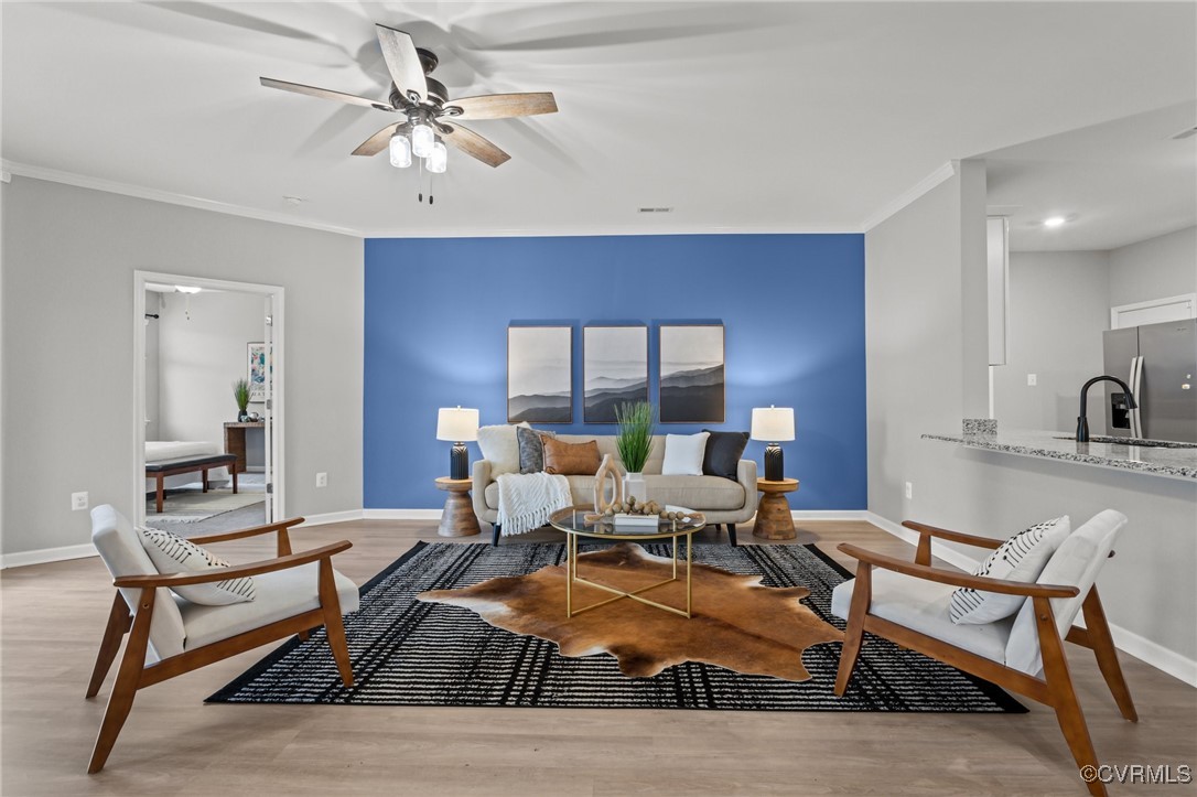 15624 Cedarville Drive Midlothian, VA 23112 - Photo 15 of 49 a living room with furniture and a large window