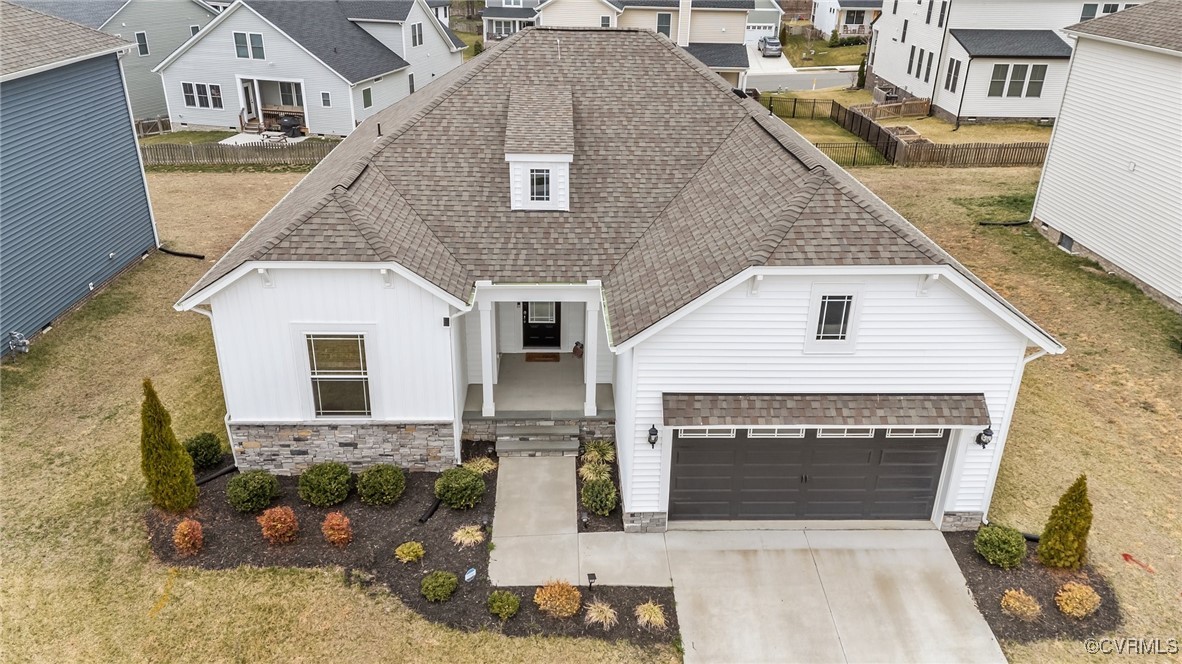 15624 Cedarville Drive Midlothian, VA 23112 - Photo 3 of 49 a front view of a house with yard