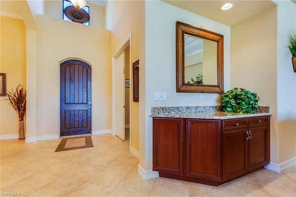 a view of front door