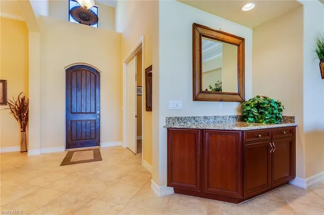 a view of front door