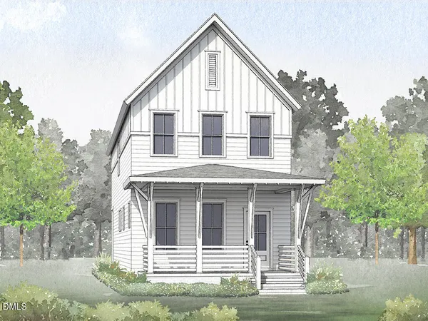 a front view of a house with garage