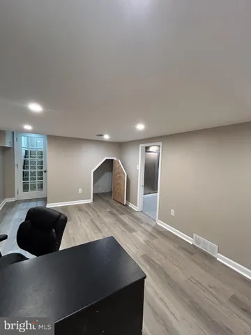 a view of a storage room