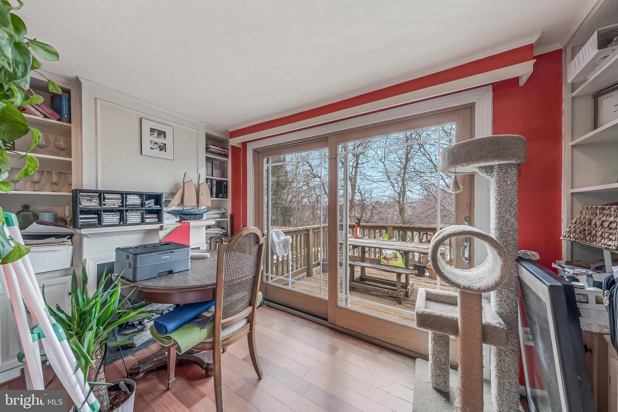 2018 Tunlaw Road Northwest Washington, DC 20007 - Photo 7 of 17 a view of a dining room with furniture window and outside view