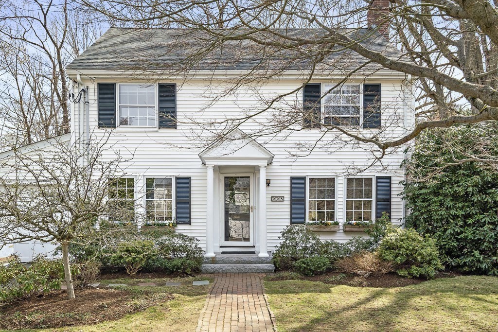 228 Islington Road Newton, MA 02466 - Photo 2 of 29 a front view of a house with garden