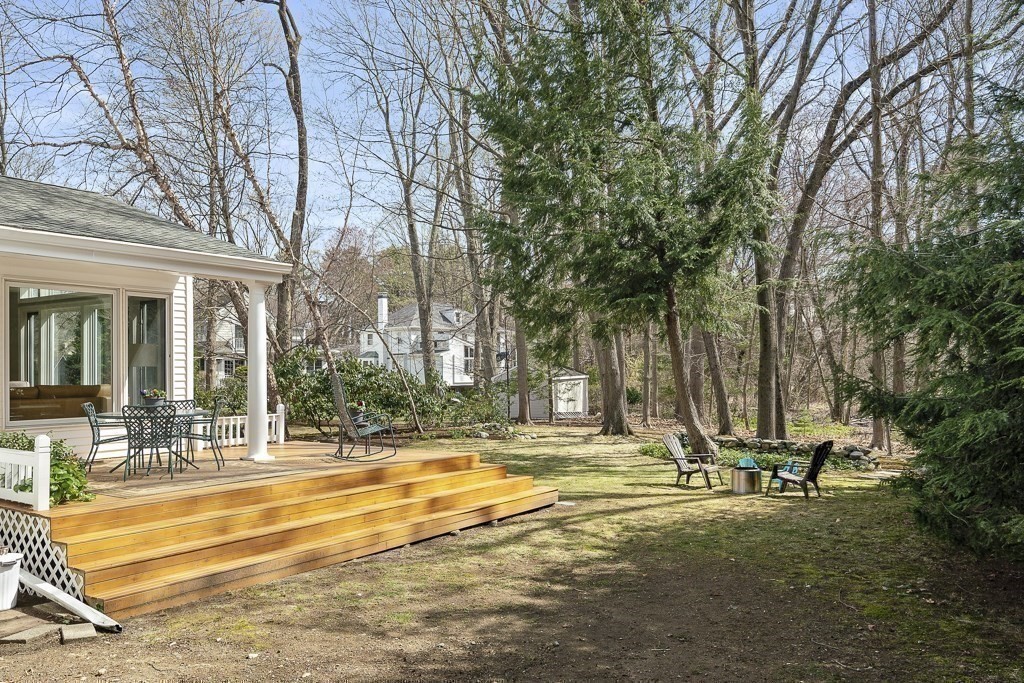 228 Islington Road Newton, MA 02466 - Photo 25 of 29 a swimming pool with outdoor seating and yard