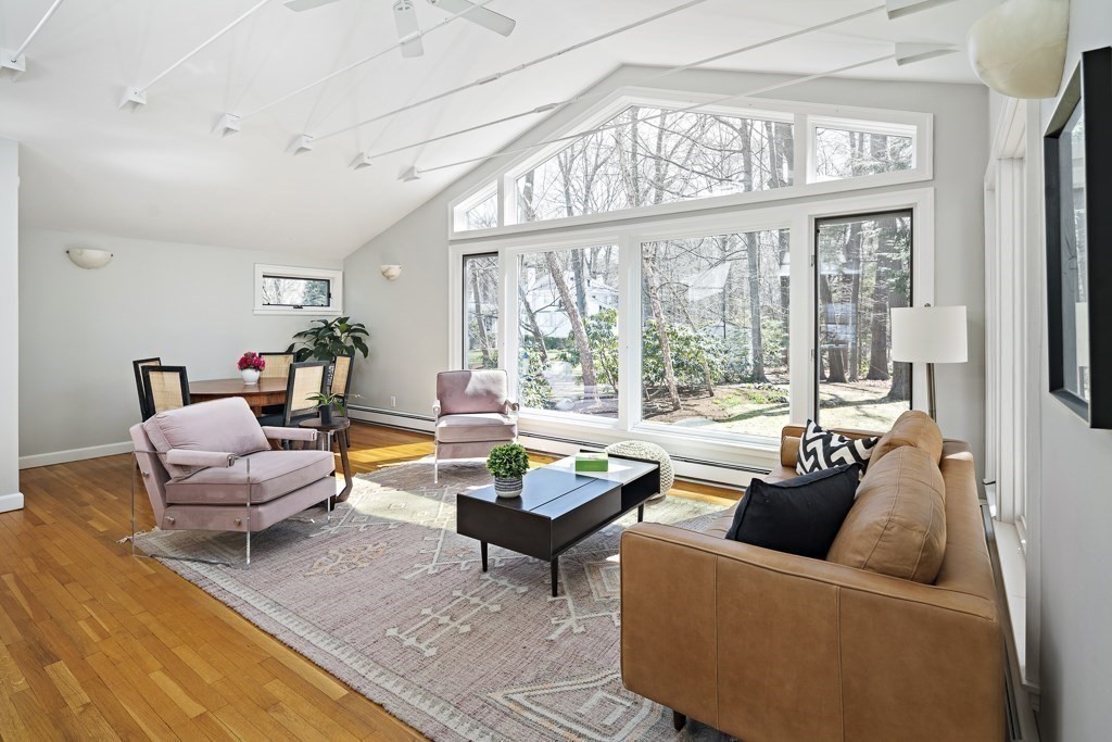 228 Islington Road Newton, MA 02466 - Photo 10 of 29 a living room with furniture and a large window