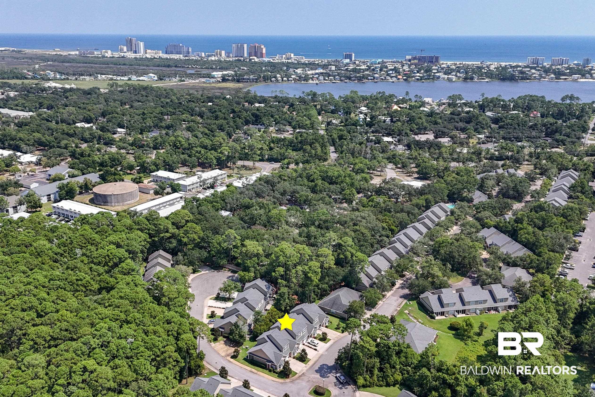 430 West Fort Morgan Road, Unit 1902 Gulf Shores, AL 36542 - Photo 52 of 59 Bird's eye view featuring a water view