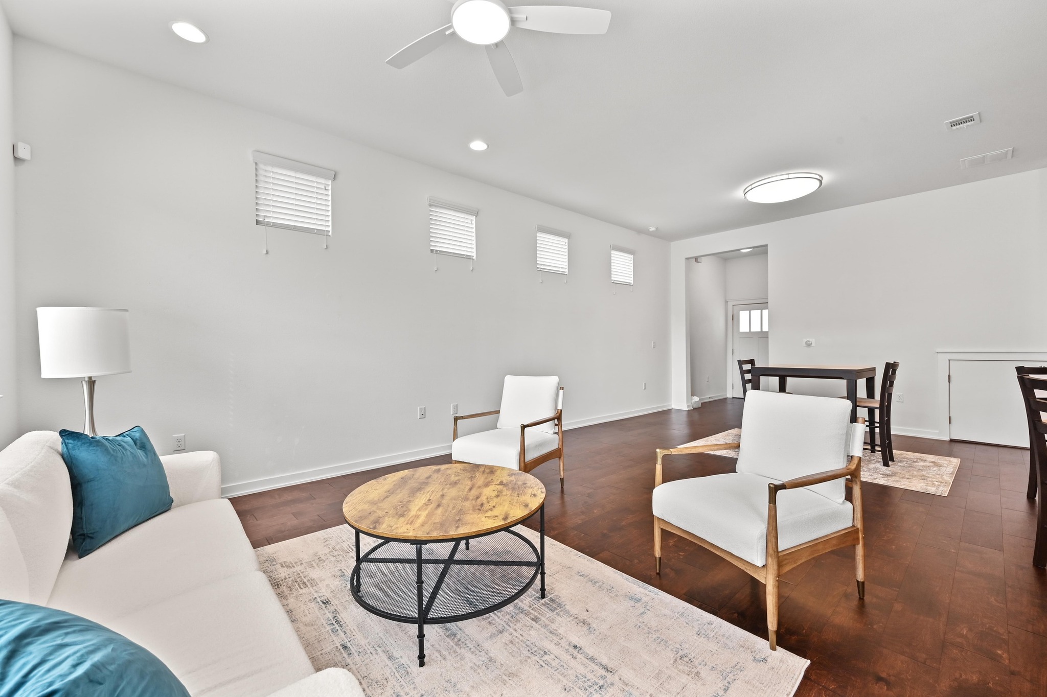 8901 Parker Ranch Circle, Unit A Austin, TX 78748 - Photo 8 of 31 Gleaming hardwood floors and recessed lighting anchor this open, airy living space.