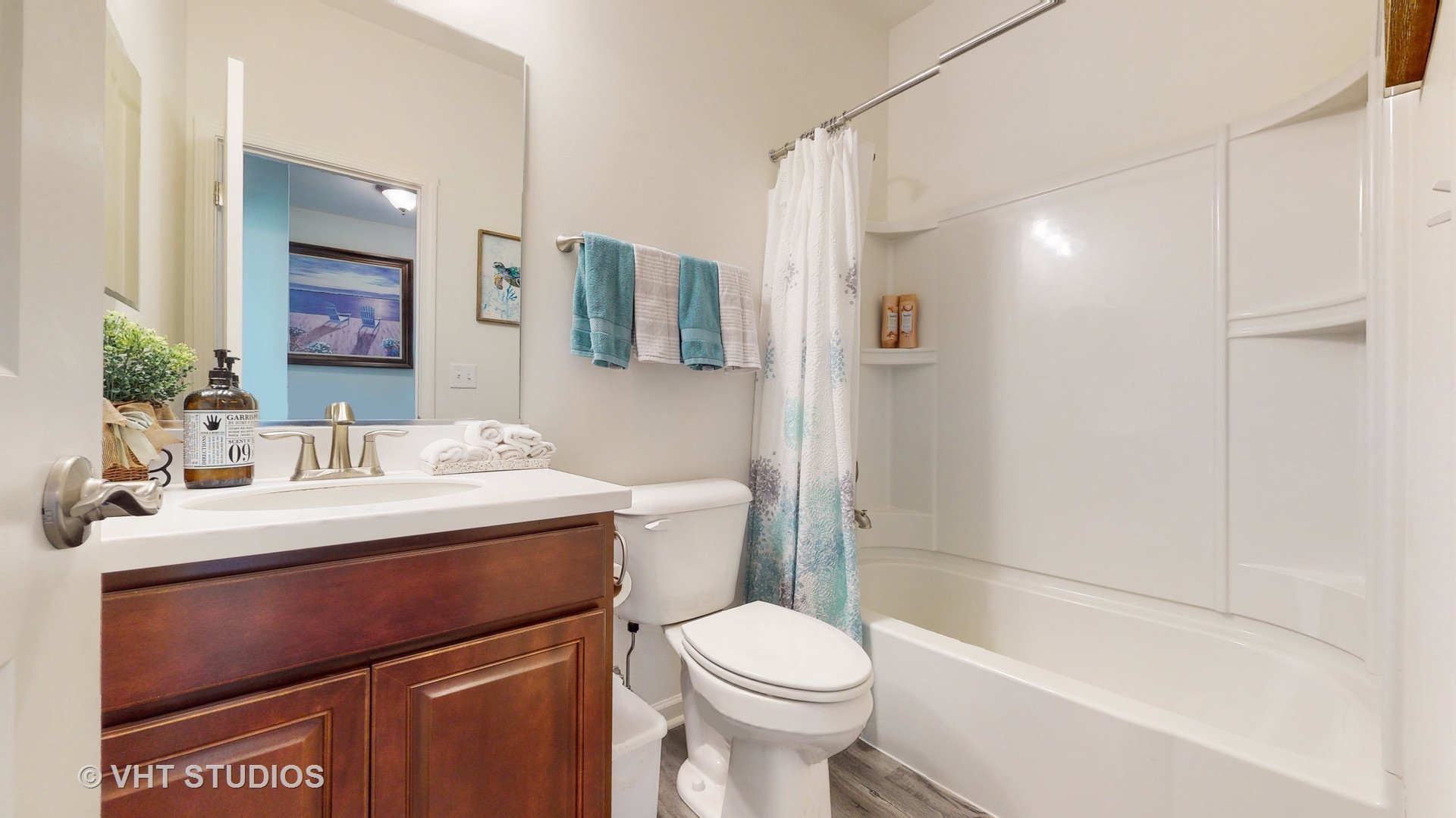 5841 Fairview Lane Hoffman Estates, IL 60192 - Photo 23 of 35 a bathroom with a sink toilet vanity and shower