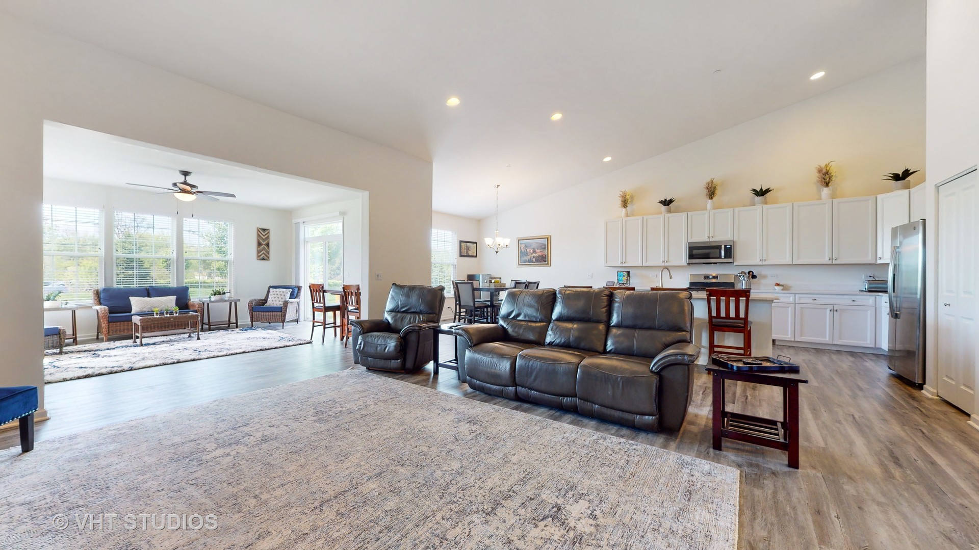 5841 Fairview Lane Hoffman Estates, IL 60192 - Photo 9 of 35 a living room with furniture and a wooden floor