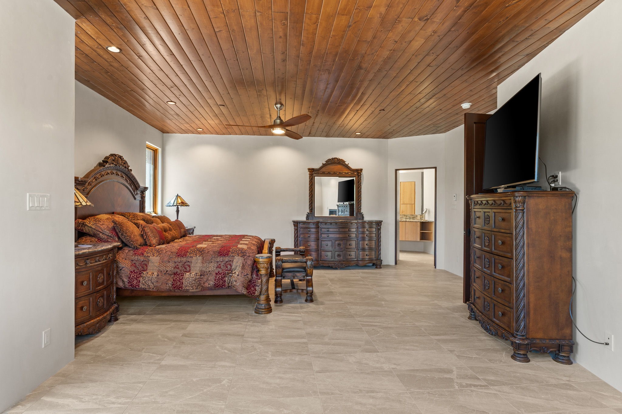 1411 Tesuque Creek Road Santa Fe, NM 87501 - Photo 20 of 45 Master Bedroom