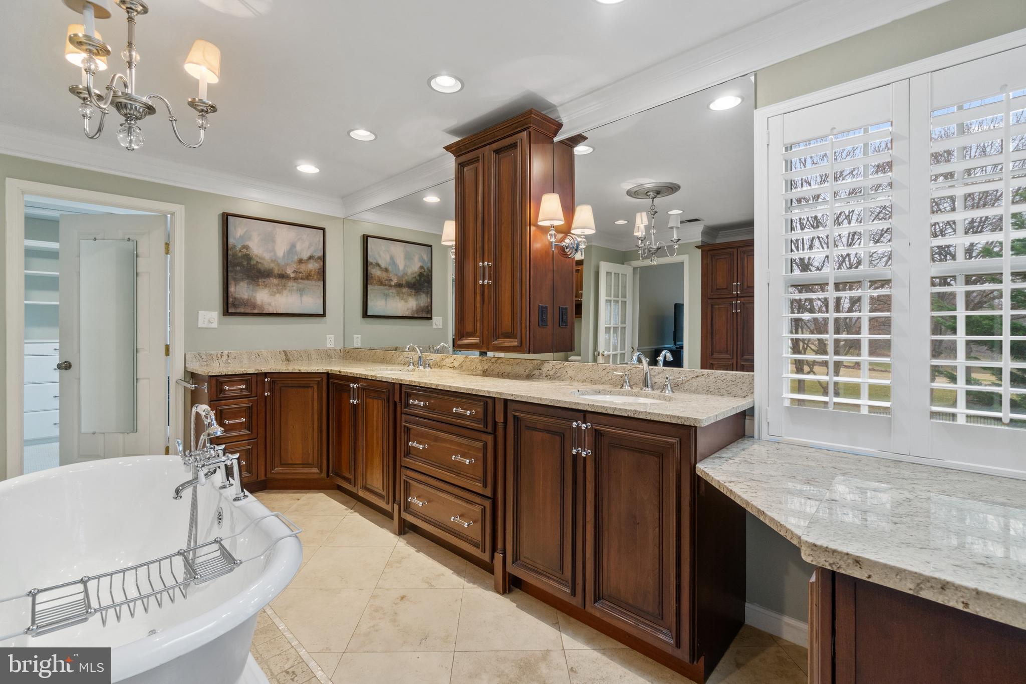 11276 Ridermark Row Columbia, MD 21044 - Photo 39 of 89 Primary Bathroom w/many Cabinets & Granite Counter