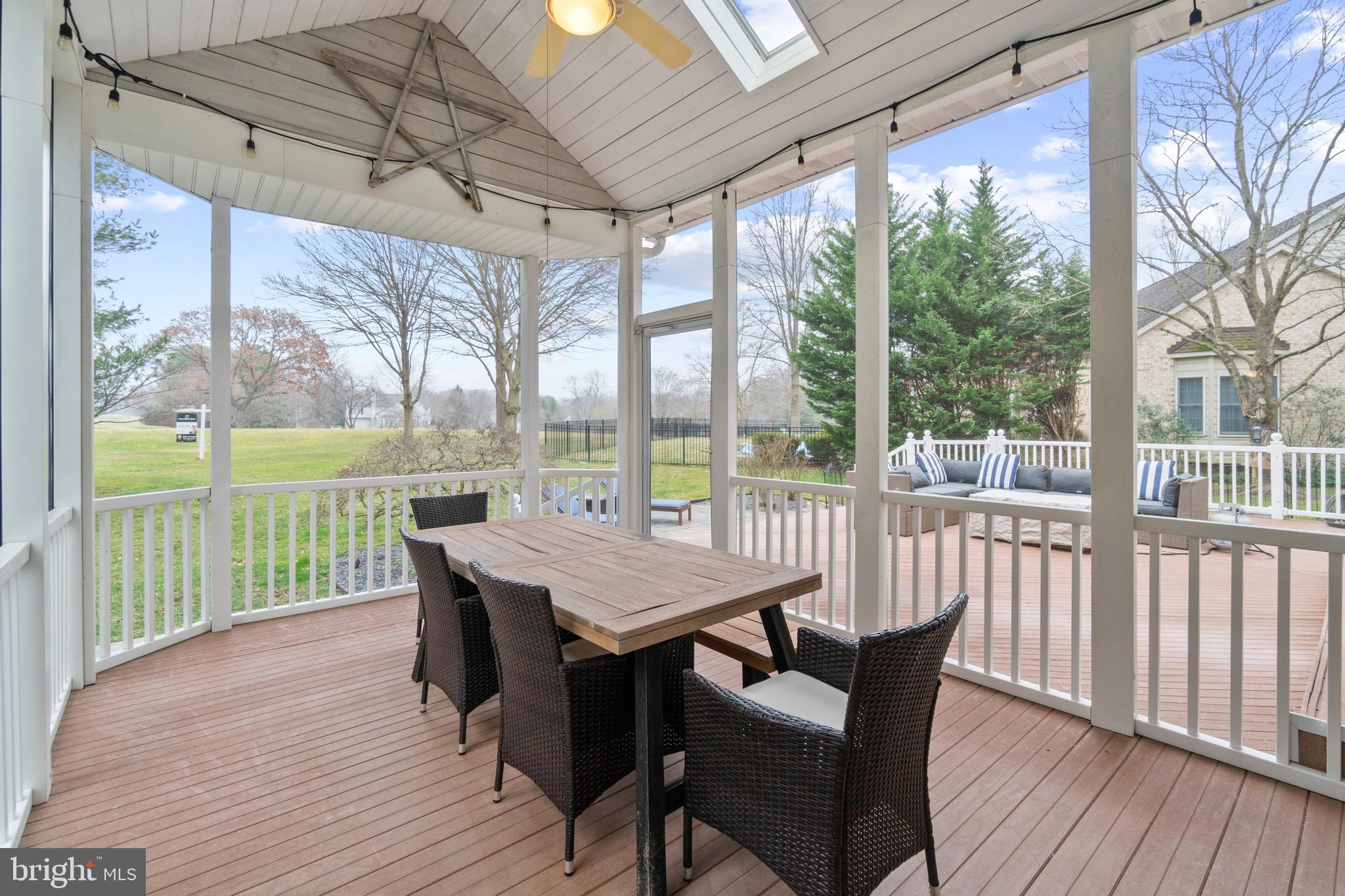 11276 Ridermark Row Columbia, MD 21044 - Photo 70 of 89 Screened Porch w/high Ceiling & Fan