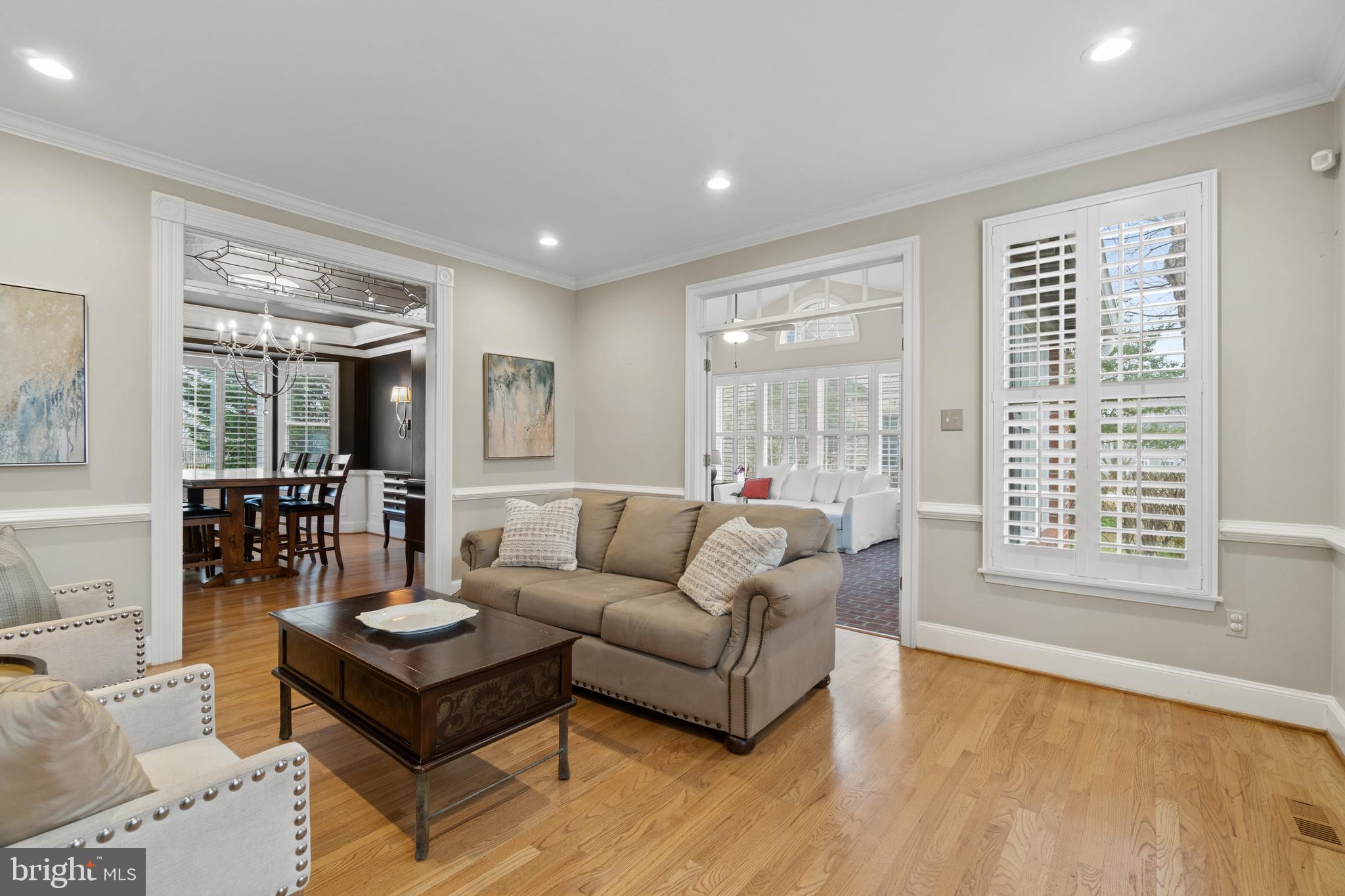 11276 Ridermark Row Columbia, MD 21044 - Photo 10 of 89 Living Room w/ French Door to Sun Room