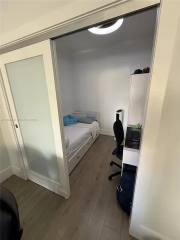 a living room with a couch and a table