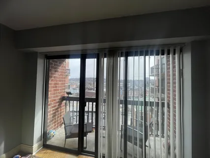 a view of a balcony