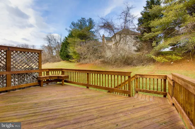 a view of a balcony with a swing