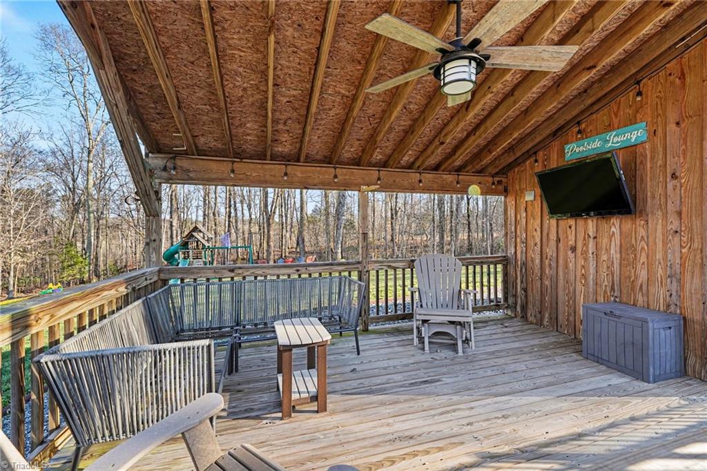 1470 Robert Beck Road Lexington, NC 27292 - Photo 41 of 50 Breezy covered porch for entertaining and relaxing by the pool.