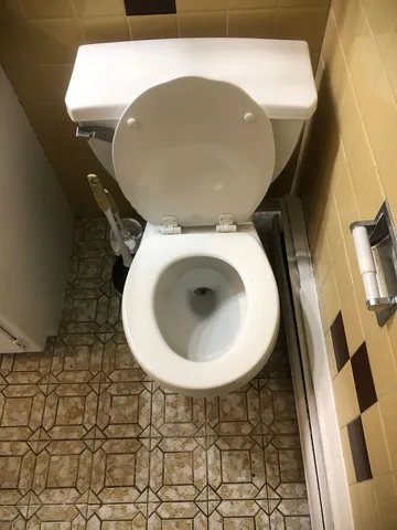 a bathroom with a toilet and a sink