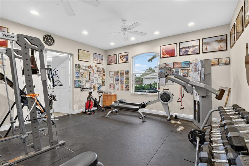 1964 Rialto Way Alva, FL 33920 - Photo 44 of 50 a view of a room with gym equipment