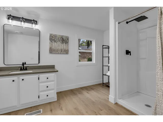 a house view with a outdoor space