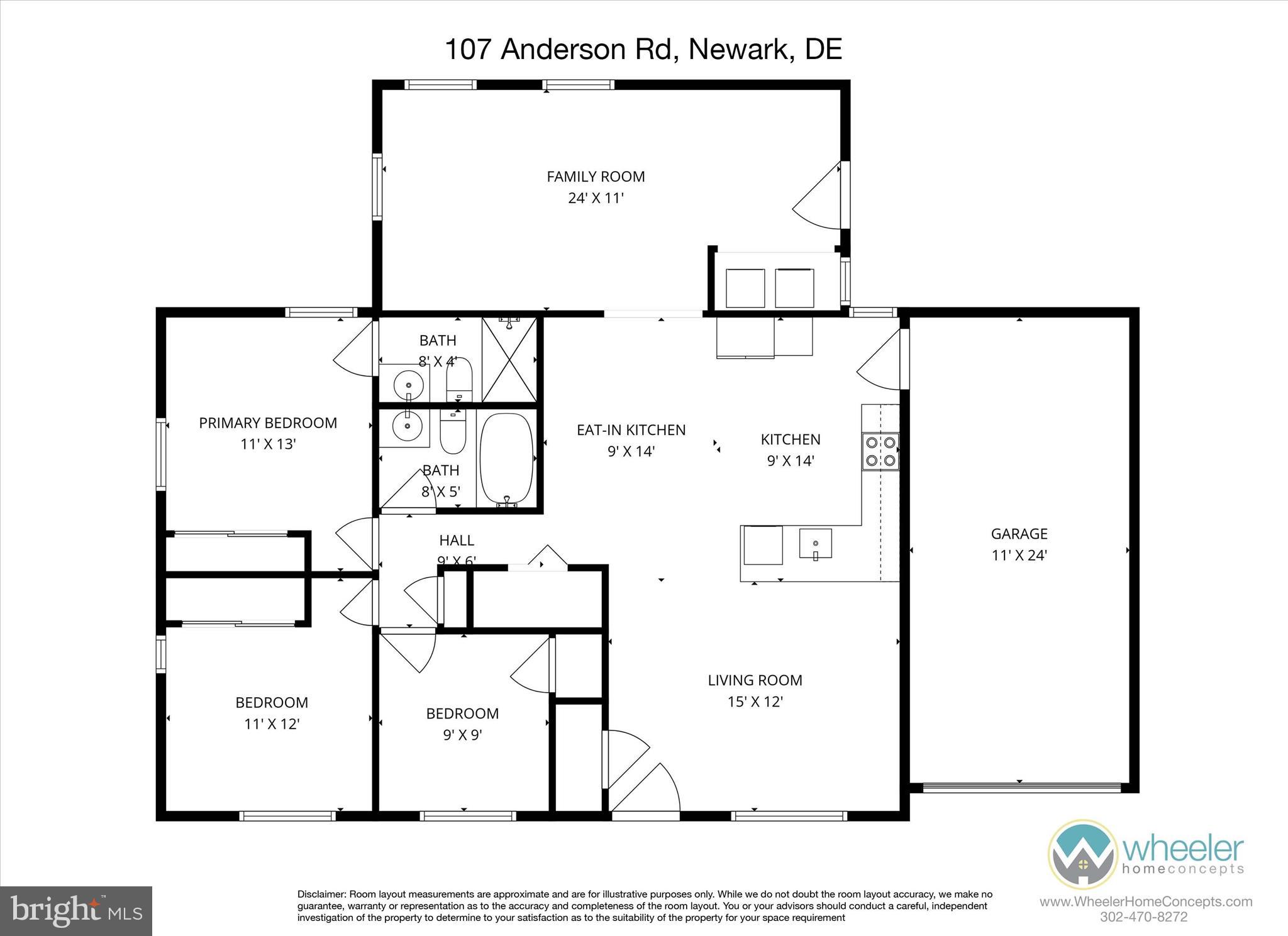 107 Anderson Road Newark, DE 19713 - Photo 28 of 28 a picture of a floor plan