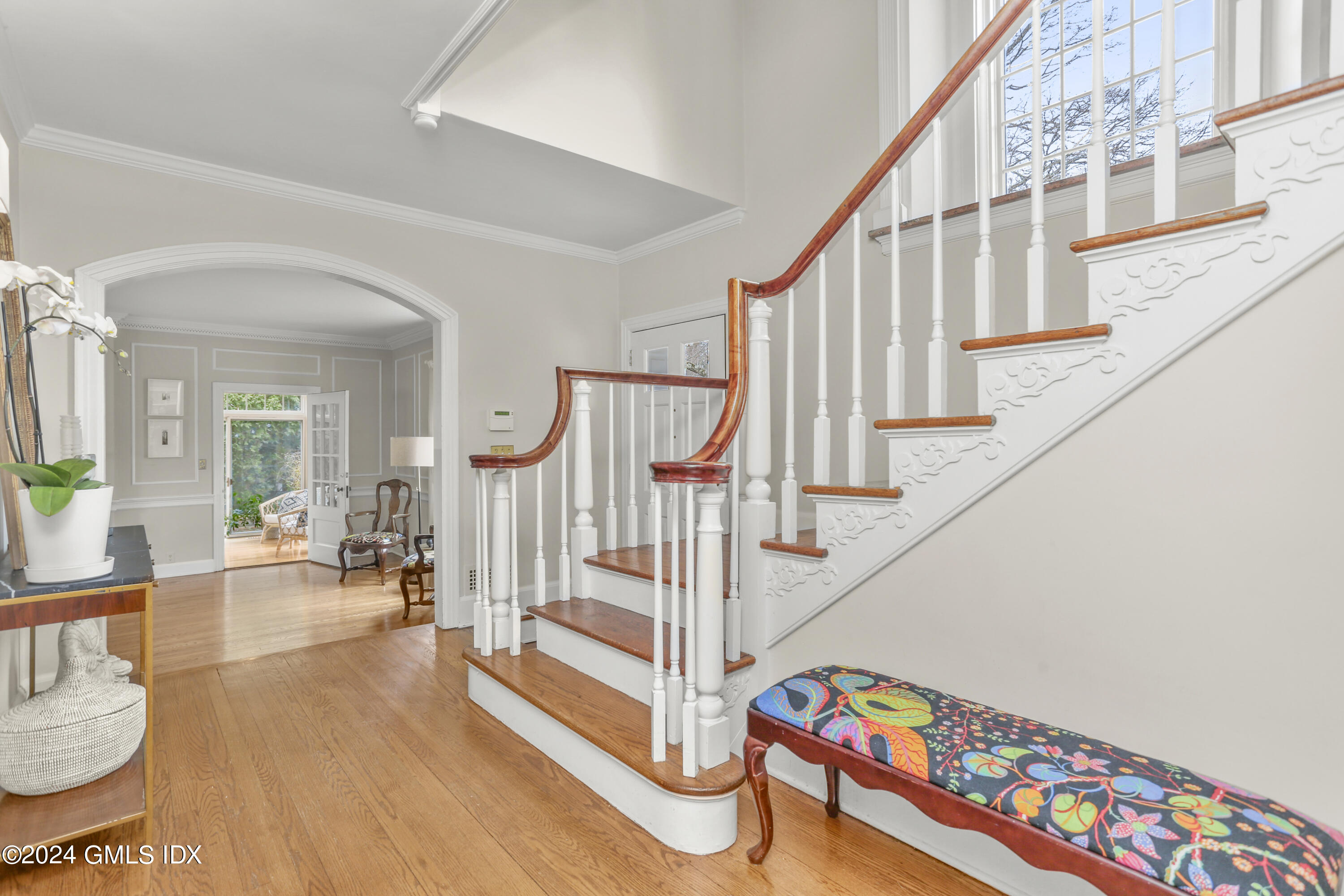 7 Willowmere Avenue Riverside, CT 06878 - Photo 9 of 31 a view of entryway dining room and hall with wooden floor