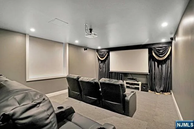 a outdoor space with lots of wooden furniture