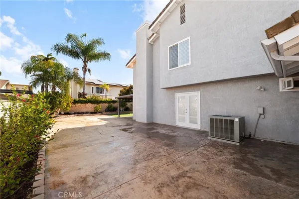 a view of a house with a patio