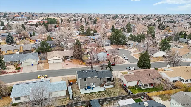 an aerial view of a city