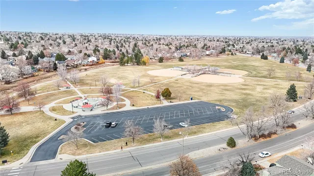a view of swimming pool from a yard